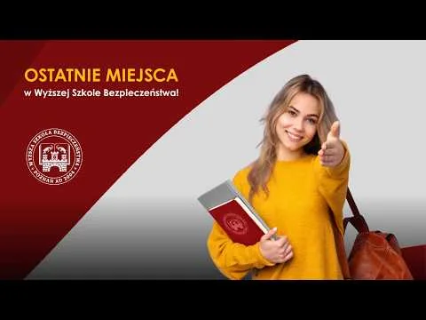 Wyższa Szkoła Bezpieczeństwa — kadr z filmu uczelni