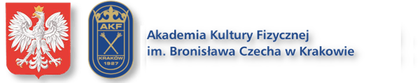 Logo: Akademia Kultury Fizycznej im. Bronisława Czecha w Krakowie