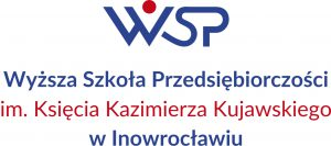 Logo Wyższa Szkoła Przedsiębiorczości imienia Księcia Kazimierza Kujawskiego z siedzibą w Inowrocławiu