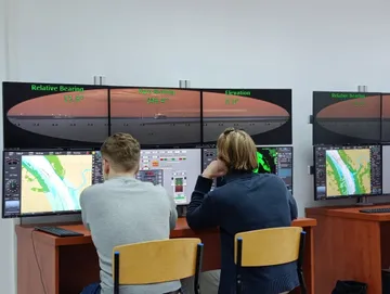 Zajęcia na symulatorze nawigacyjnym