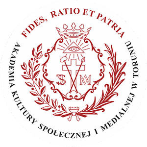 Logo: Akademia Kultury Społecznej i Medialnej w Toruniu - Akademia Nauk Stosowanych