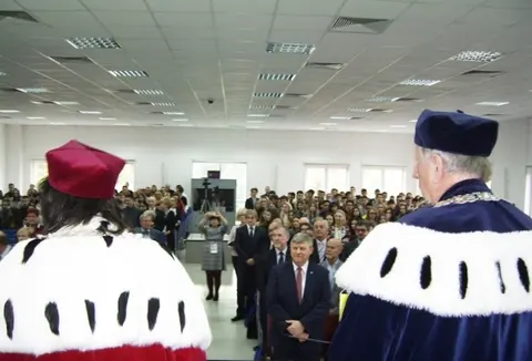 Władze  Kujawsko - Pomorskiej Szkoły Wyższej na Inauguracji Roku Akademickiego