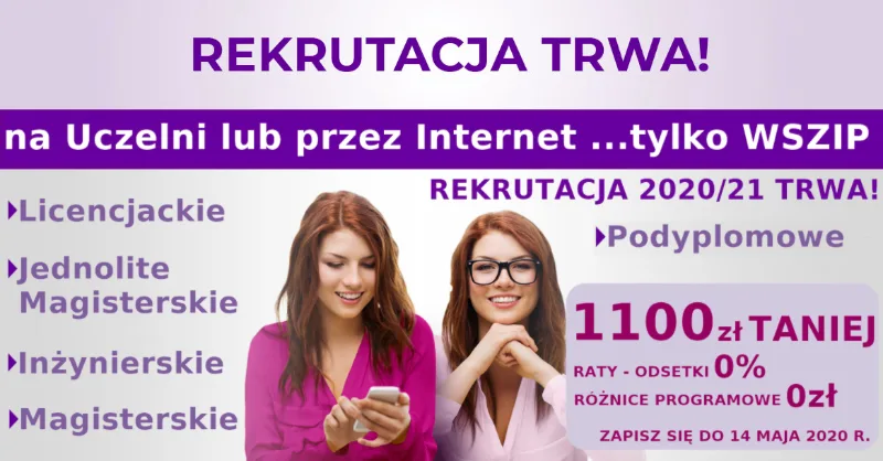Wyższa Szkoła Zarządzania i Przedsiębiorczości WSZIP — materiał ilustracyjny